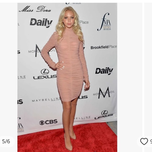 Nwt House of CB Soleil dress ruched size XS - Picture 8 of 11